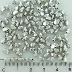 Pinch Czech Beads - Silver - 5mm