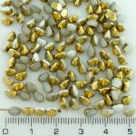 Pinch Czech Beads - Gold - 5mm
