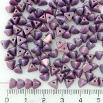 Half Pinch Large Czech Beads - Vega Purple Luster - 7mm