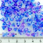 Half Pinch Large Czech Beads - Crystal Alaska Blue Purple - 7mm