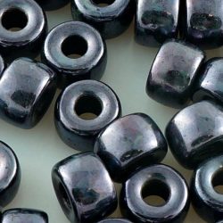 Czech Pony Large Hole Crow Ring Roller Beads