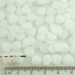Flower Petal Czech Beads - White - 8mm