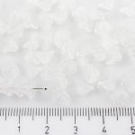 Bell Flower Caps Czech Beads - Crystal Clear - 7mm