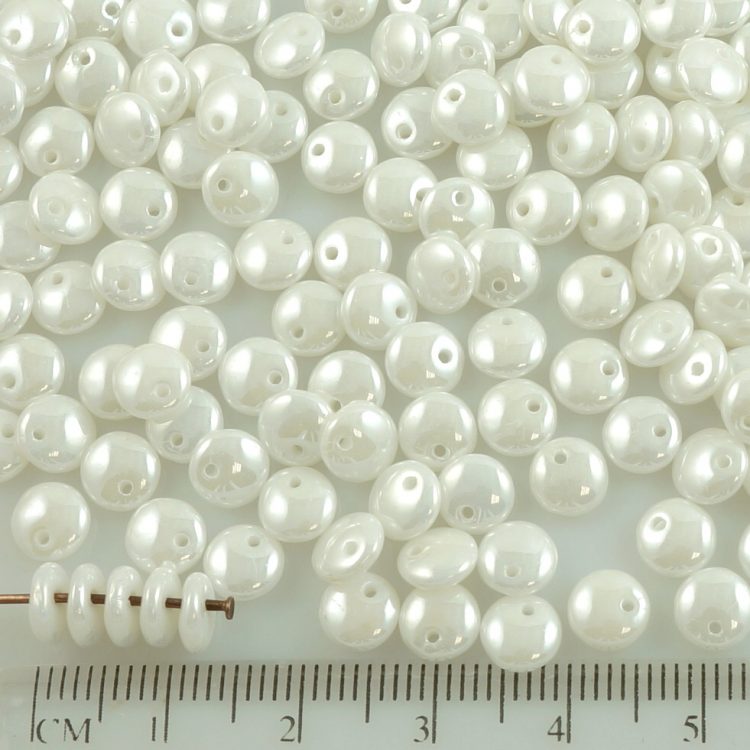 Multi Dyed Shell Round Lentil 20mm Beads