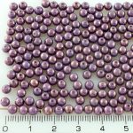 Round Czech Beads - Vega Purple - 4mm