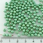 Round Czech Beads - Italian Green - 4mm