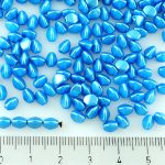Pinch Czech Beads - Alabaster Pastel Turquoise - 5mm