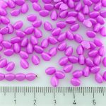Pinch Czech Beads - Alabaster Orchid Purple Silk Matte - 5mm