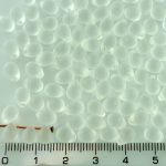 Teardrop Czech Beads - Crystal Matte - 7mm