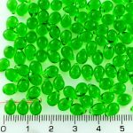 Teardrop Czech Beads - Crystal Green - 7mm