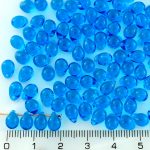 Teardrop Czech Beads - Crystal Aqua Blue - 7mm