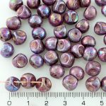 Mushroom Czech Beads - Vega Purple Iris - 9mm