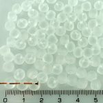Mushroom Czech Beads - Crystal Matte - 6mm
