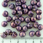 Mushroom Czech Beads - Vega Purple Luster - 9mm