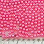 Round Czech Beads - Pearl Shine Pink - 4mm