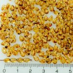 Pinch Czech Beads - Picasso Crystal Yellow - 5mm