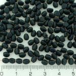 Pinch Czech Beads - Matte Black - 5mm
