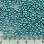 Round Czech Beads - Blue Luster - 3mm