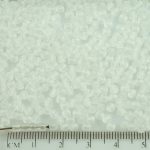 Round Faceted Fire Polished Czech Beads - Matte Crystal White - 3mm