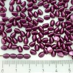Pinch Czech Beads - Pastel Pearl Light Purple Burgundy - 5mm