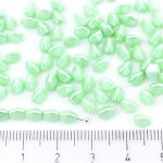 Pinch Czech Beads - Pastel Pearl Light Chrysolit Green - 5mm