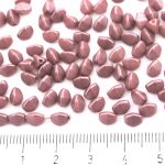 Pinch Czech Beads - Pearl Shine Red Brown Autumn Leaf - 5mm