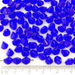 Pinch Czech Beads - Crystal Royal Blue Clear - 7mm