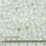 Mushroom Czech Beads - Crystal Clear - 6mm