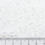 Czech Round Wedding Beads - Crystal Clear - 8mm