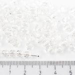 Round Faceted Fire Polished Czech Beads - Crystal Clear - 5mm
