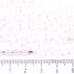 Pinch Czech Beads - Matte Crystal White Frosted Sea Glass - 5mm