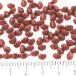 Pinch Czech Beads - Matte Lava Red Metallic - 5mm