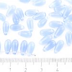 Teardrop Czech Beads - Crystal Blue Opal - 12mm
