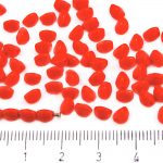 Pinch Czech Beads - Opaque Coraline Coral Red - 5mm