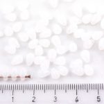 Teardrop Czech Beads - White Alabaster Opal - 6mm