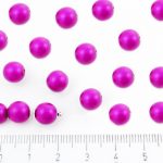 Round Czech Beads - Pink Pearl Imitation Matte - 8mm