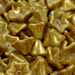 Large Bell Flower Caps Czech Beads