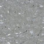 Round Faceted Fire Polished Czech Beads - Crystal Clear - 8mm