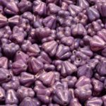 Bell Flower Caps Czech Beads - Vega Purple Luster - 4mm x 6mm