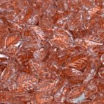 Bay Leaf Czech Beads - Crystal Bronze Patina Wash - 6mm x 12mm
