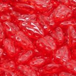 Flat Leaf Carved Czech Beads - Crystal Coral Red Clear - 12mm x 7mm