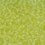 Round Czech Beads - Crystal Neon UV Active Lemon Yellow Citrine - 4mm