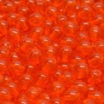 Round Czech Beads - Crystal Hyacinth Orange - 6mm