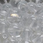 Round Czech Beads - Crystal Clear - 12mm