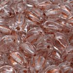 Teardrop Fruit Czech Beads - Crystal Bronze Patina Wash - 11mm x 9mm