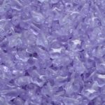 Star Czech Glass Beads - Crystal Purple Violet - 6mm