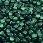 Pinch Czech Beads - Gold Shine Emerald Green - 5mm