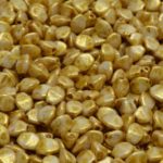 Pinch Czech Beads - Luster Gold Beige - 5mm