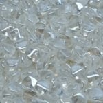 Pinch Czech Beads - Crystal Luster - 7mm