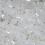 Pinch Czech Beads - White Opal Moonstone - 7mm
